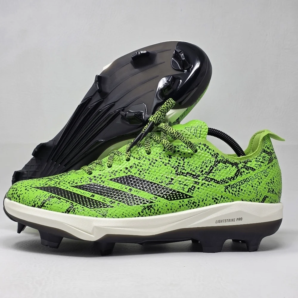 Adidas Adizero Electric 2 Baseball Cleats Electric Green Mens Sz 11.5 JR7821 New